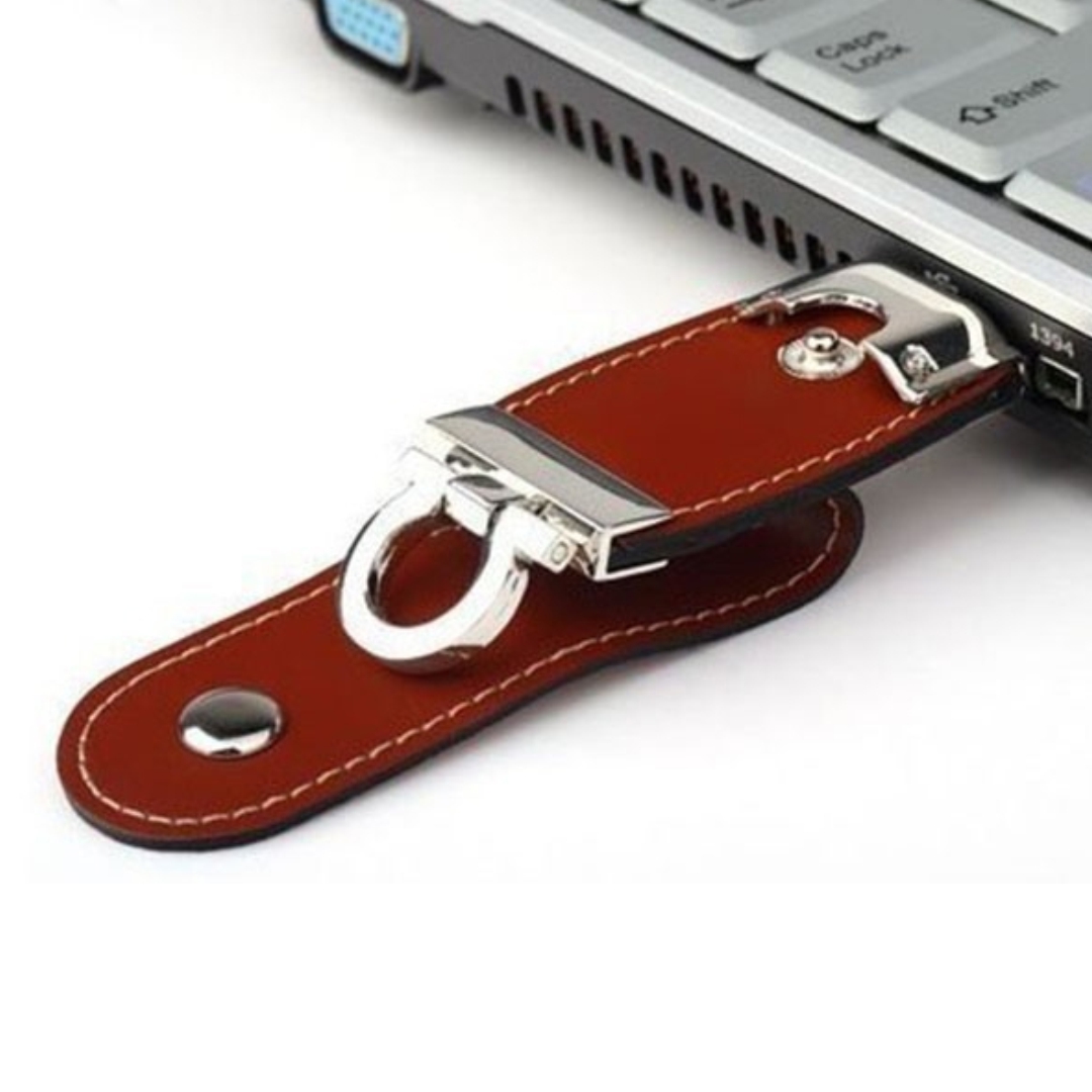 Leather Key Ring USB Pendrive