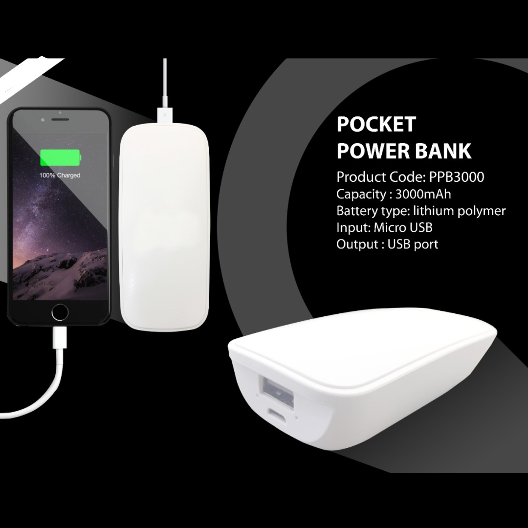 Pocket Power Bank 3000mAH