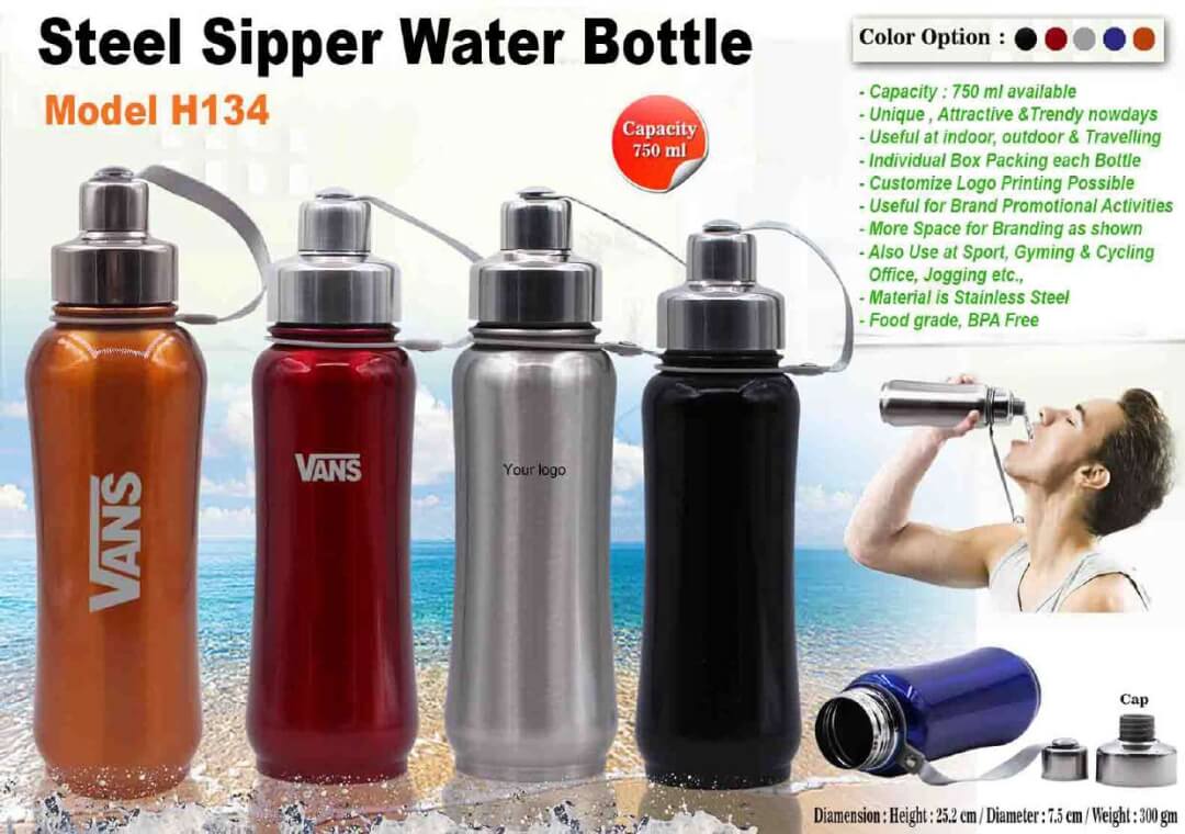 Steel Sipper Water Bottle 134