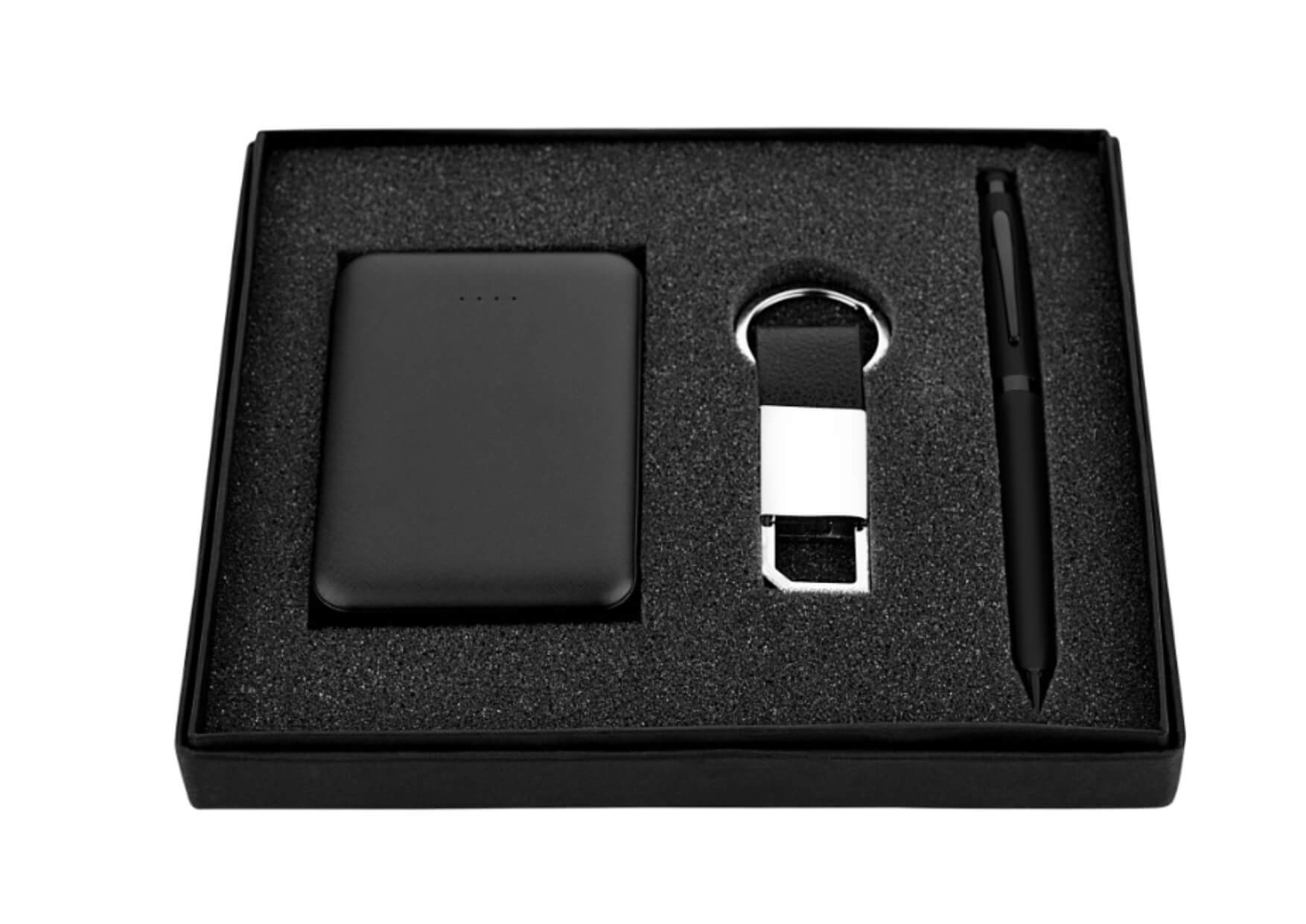 Power Bank, Keychain and Pen Set