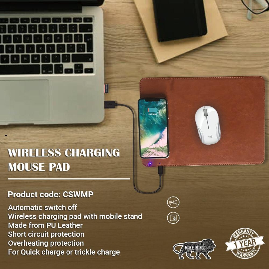 Mouse Pad with Qi Wireless Charger