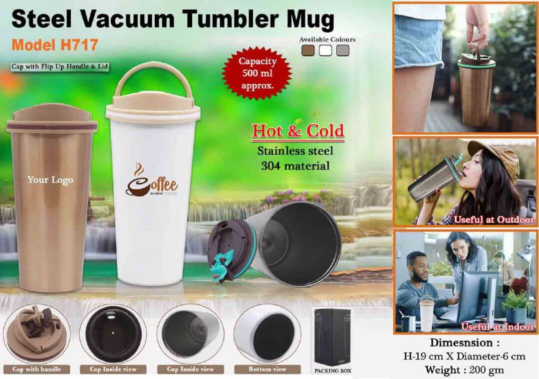 Steel Vacuum Tumbler Mug 717